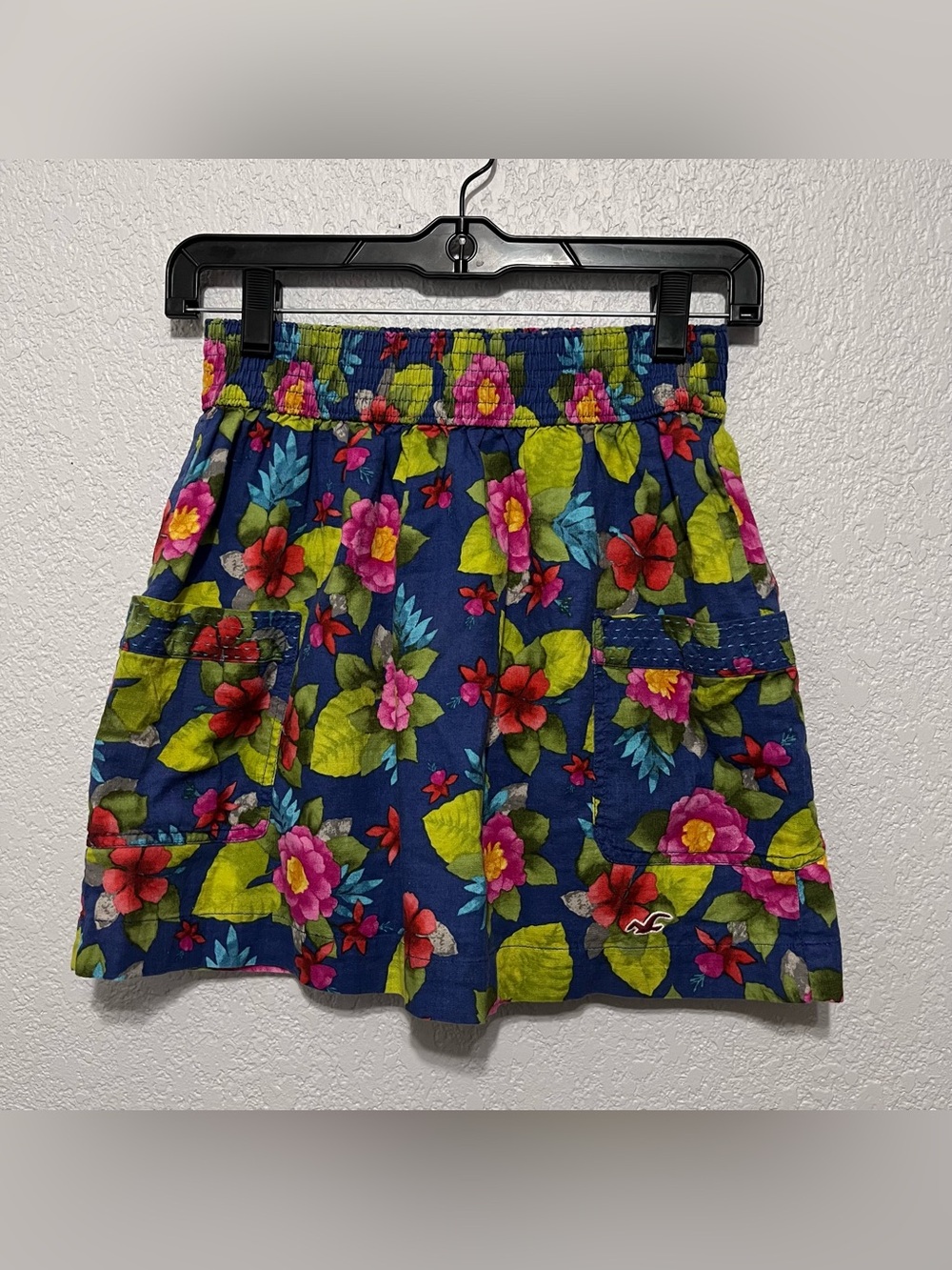 Hollister Co. Lined Floral Pocket Mini Skirt size S